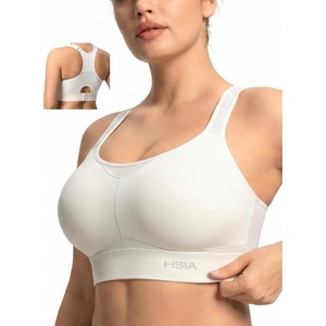 image:imageHSIA Sports Bras for Women High Support Large Bust FlexCore Racerback Lined  Wireless Plus Size Bra with Sewn in PadsIncanus