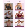 image:imageHSIA High Support Sports Bra for Women Full Coverage Unlined Large Bust Bra  Outside Underwire High Impact Lift Wider Mesh Racerback Adjustable Straps for Running HIIT amp Sports 2 Nipple CoversWhite