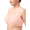 image:imageHSIA Minimizer Bras for Women Air Mesh TShirt Full Coverage Underwire Bra  UltraThin Sandwich Cup Lightly Lined Breathable in Summer Supportive Plus Size Disappear under Clothes Back SmoothingRose Cloud