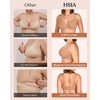 image:imageHSIA Minimizer Bras for Women Air Mesh TShirt Full Coverage Underwire Bra  UltraThin Sandwich Cup Lightly Lined Breathable in Summer Supportive Plus Size Disappear under Clothes Back SmoothingDark Beige