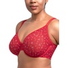 image:imageHSIA Minimizer Bras for Women Enchante Lace Underwire Bra for Heavy Breast  Full Coverage Breathable in Summer Plus Size Supportive Unlined Lifting Back Fat Smoothing Offer Natural Shape SoftChristmas Red