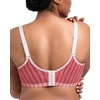 image:imageHSIA Minimizer Bras for Women Enchante Lace Underwire Bra for Heavy Breast  Full Coverage Breathable in Summer Plus Size Supportive Unlined Lifting Back Fat Smoothing Offer Natural Shape SoftRed Bell Print