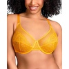 image:imageHSIA Minimizer Bras for Women Enchante Lace Underwire Bra for Heavy Breast  Full Coverage Breathable in Summer Plus Size Supportive Unlined Lifting Back Fat Smoothing Offer Natural Shape SoftCadmium Yellow