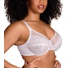 image:imageHSIA Minimizer Bras for Women Enchante Lace Underwire Bra for Heavy Breast  Full Coverage Breathable in Summer Plus Size Supportive Unlined Lifting Back Fat Smoothing Offer Natural Shape SoftWhite