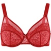 image:imageHSIA Minimizer Bras for Women Enchante Lace Underwire Bra for Heavy Breast  Full Coverage Breathable in Summer Plus Size Supportive Unlined Lifting Back Fat Smoothing Offer Natural Shape SoftCoral Red