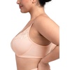 image:imageHSIA Minimizer Bras for Women Full Coverage Underwire Lace Mermaid Scales  Plussize fit unlined underwire support nonstretch lace and mesh backsmoothing band wide straps sizes 3248 CIRose Cloud