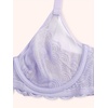 image:imageHSIA Minimizer Bras for Women Full Coverage Underwire Lace Mermaid Scales  Plussize fit unlined underwire support nonstretch lace and mesh backsmoothing band wide straps sizes 3248 CIPurple