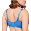 image:imageHSIA Minimizer Bras for Women Full Coverage Underwire Lace Mermaid Scales  Plussize fit unlined underwire support nonstretch lace and mesh backsmoothing band wide straps sizes 3248 CIMarine Blue