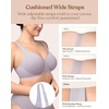 image:imageHSIA Minimizer Bras for Women Plus Size Unlined Tshirt Bra for Large Breast  CoolComfort in Summer Everyday Bra Full Coverage Underwire Supportive Seamless Back Fat Smoothing Offer Natural ShapeGrey Purple