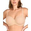 image:imageHSIA Strapless Bra Seamless AntiSlip Underwire Support for Large Breasts  Full Coverage Breathable Lightly Lined Cup Bandeau Multiway Straps for Summer Weddings amp OffShoulder Tops 3644 CILight Beige
