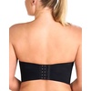image:imageHSIA Strapless Bra Seamless AntiSlip Underwire Support for Large Breasts  Full Coverage Breathable Lightly Lined Cup Bandeau Multiway Straps for Summer Weddings amp OffShoulder Tops 3644 CIBlack01