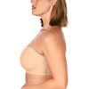 image:imageHSIA Strapless Bra for Large Breasts Unlined Minimizer Underwire Support  Underwire and side boning lift and shape full coverage cups antislip back band and sixway straps provide a secure fitAlmond Beige