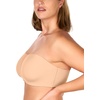 image:imageHSIA Strapless Bra for Large Breasts Unlined Minimizer Underwire Support  Underwire and side boning lift and shape full coverage cups antislip back band and sixway straps provide a secure fitAlmond Beige