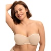 image:imageHSIA Strapless Bra for Large Breasts Womens Bella Minimizer Balconette Bra  Convertible Plus Size Supportive Underwire Unlined Cooling Comfort Mesh Corset Unpadded Minimizing Bandeau for Big BustAlmond Beige