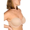 image:imageHSIA Strapless Bras Full Coverage NonSlip Underwire for Large Breasts  Breathable Cup Plus Size Silicone Grip 2X Support Multiway Straps for Summer Weddings amp OffShoulder Tops 3644 CILight Almond Beige