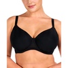 image:imageHSIA Minimizer Bras for Women Air Mesh TShirt Full Coverage Underwire Bra  UltraThin Sandwich Cup Lightly Lined Breathable in Summer Supportive Plus Size Disappear under Clothes Back SmoothingBlack