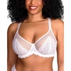 image:imageHSIA Minimizer Bras for Women Full Coverage Underwire Lace Mermaid Scales  Plussize fit unlined underwire support nonstretch lace and mesh backsmoothing band wide straps sizes 3248 CIWhite