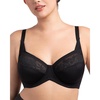 image:imageHSIA Minimizer Bras for Women Full Coverage Underwire Lace Mermaid Scales  Plussize fit unlined underwire support nonstretch lace and mesh backsmoothing band wide straps sizes 3248 CISoft Black