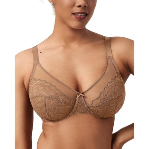 image:imageHSIA Minimizer Bras for Women Enchante Lace Underwire Bra for Heavy Breast  Full Coverage Breathable in Summer Plus Size Supportive Unlined Lifting Back Fat Smoothing Offer Natural Shape SoftCoffee