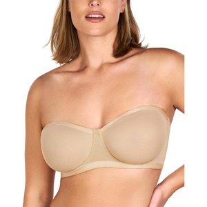 image:imageHSIA Strapless Bra for Large Breasts Womens Bella Minimizer Balconette Bra  Convertible Plus Size Supportive Underwire Unlined Cooling Comfort Mesh Corset Unpadded Minimizing Bandeau for Big BustNatural Nude