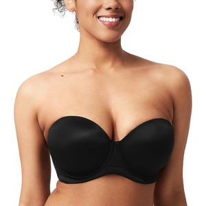 image:imageHSIA Strapless Bras Full Coverage NonSlip Underwire for Large Breasts  Breathable Cup Plus Size Silicone Grip 2X Support Multiway Straps for Summer Weddings amp OffShoulder Tops 3644 CIBlack