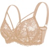 image:imageHSIA Minimizer Bras for Women Unlined Underwire Lace Bras for Large Breasts  Full Coverage Plus Size Support Lift Breathable Everyday Essentials Soft Back Smoothing Wide Straps Sizes 3246 CITaupe Beige
