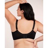 image:imageHSIA Minimizer Bras for Women Unlined Underwire Lace Bras for Large Breasts  Full Coverage Plus Size Support Lift Breathable Everyday Essentials Soft Back Smoothing Wide Straps Sizes 3246 CIBlack