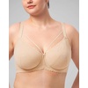 image:imageHSIA Minimizer Bras for Women Unlined Underwire Lace Bras for Large Breasts  Full Coverage Plus Size Support Lift Breathable Everyday Essentials Soft Back Smoothing Wide Straps Sizes 3246 CIApricot