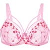 image:imageHSIA Minimizer Bras for Women Unlined Underwire Lace Bras for Large Breasts  Full Coverage Plus Size Support Lift Breathable Everyday Essentials Soft Back Smoothing Wide Straps Sizes 3246 CIChristmasblush Pink