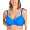 image:imageHSIA Minimizer Bras for Women Unlined Underwire Lace Bras for Large Breasts  Full Coverage Plus Size Support Lift Breathable Everyday Essentials Soft Back Smoothing Wide Straps Sizes 3246 CISky Blue