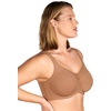 image:imageHSIA Minimizer Bras for Women Full Coverage Coolcomfort Plus Size Bra  Supportive Underwire Minimizing Cooling Comfort Unlined Seamless Back Smoothing Unpadded T Shirt Bra for Large BreastsRich Mocha