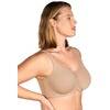 image:imageHSIA Minimizer Bras for Women Full Coverage Coolcomfort Plus Size Bra  Supportive Underwire Minimizing Cooling Comfort Unlined Seamless Back Smoothing Unpadded T Shirt Bra for Large BreastsTaupe