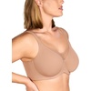 image:imageHSIA Minimizer Bras for Women Full Coverage Coolcomfort Plus Size Bra  Supportive Underwire Minimizing Cooling Comfort Unlined Seamless Back Smoothing Unpadded T Shirt Bra for Large BreastsBlush