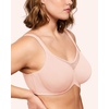 image:imageHSIA Minimizer Bras for Women Full Coverage Coolcomfort Plus Size Bra  Supportive Underwire Minimizing Cooling Comfort Unlined Seamless Back Smoothing Unpadded T Shirt Bra for Large BreastsBlush Pink