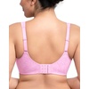 image:imageHSIA Minimizer Bras for Women Full Coverage Coolcomfort Plus Size Bra  Supportive Underwire Minimizing Cooling Comfort Unlined Seamless Back Smoothing Unpadded T Shirt Bra for Large BreastsBlush Pink Leaf Print