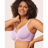 image:imageHSIA Minimizer Bras for Women Full Coverage Coolcomfort Plus Size Bra  Supportive Underwire Minimizing Cooling Comfort Unlined Seamless Back Smoothing Unpadded T Shirt Bra for Large BreastsPurple2