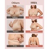 image:imageHSIA Minimizer Bras for Women Full Coverage Coolcomfort Plus Size Bra  Supportive Underwire Minimizing Cooling Comfort Unlined Seamless Back Smoothing Unpadded T Shirt Bra for Large BreastsIvory Beige Leaf Print