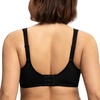 image:imageHSIA Minimizer Bras for Women Full Coverage Coolcomfort Plus Size Bra  Supportive Underwire Minimizing Cooling Comfort Unlined Seamless Back Smoothing Unpadded T Shirt Bra for Large BreastsEmbroidered Black