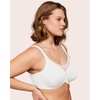 image:imageHSIA Minimizer Bras for Women Full Coverage Coolcomfort Plus Size Bra  Supportive Underwire Minimizing Cooling Comfort Unlined Seamless Back Smoothing Unpadded T Shirt Bra for Large BreastsWhite