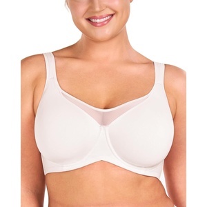 image:imageHSIA Minimizer Bras for Women Full Coverage Coolcomfort Plus Size Bra  Supportive Underwire Minimizing Cooling Comfort Unlined Seamless Back Smoothing Unpadded T Shirt Bra for Large BreastsClassic White