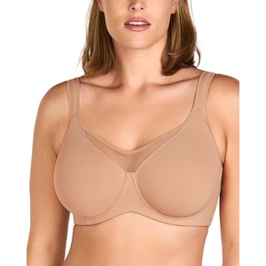 image:imageHSIA Minimizer Bras for Women Full Coverage Coolcomfort Plus Size Bra  Supportive Underwire Minimizing Cooling Comfort Unlined Seamless Back Smoothing Unpadded T Shirt Bra for Large BreastsBlush