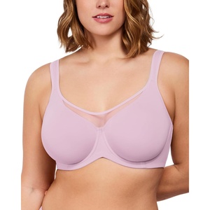image:imageHSIA Minimizer Bras for Women Full Coverage Coolcomfort Plus Size Bra  Supportive Underwire Minimizing Cooling Comfort Unlined Seamless Back Smoothing Unpadded T Shirt Bra for Large BreastsDreamy Lilac